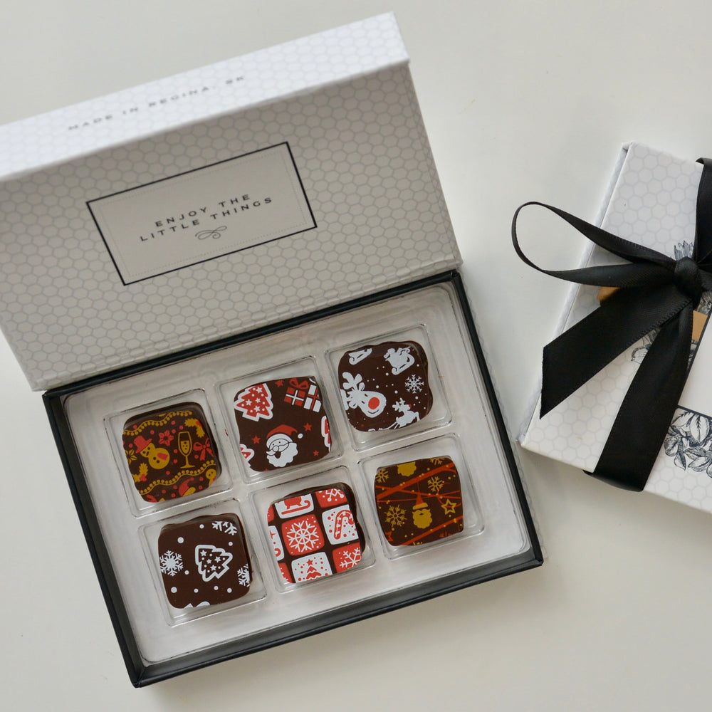 6 Piece Holiday Chocolate Box