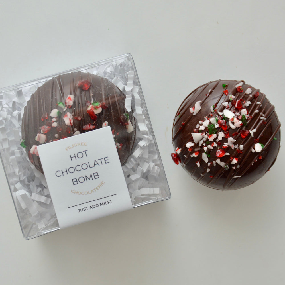 Peppermint Hot Chocolate Bomb