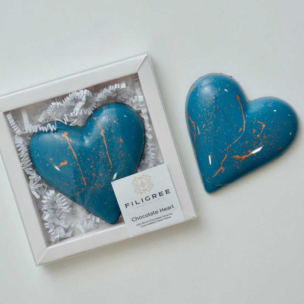 Blue Chocolate Heart