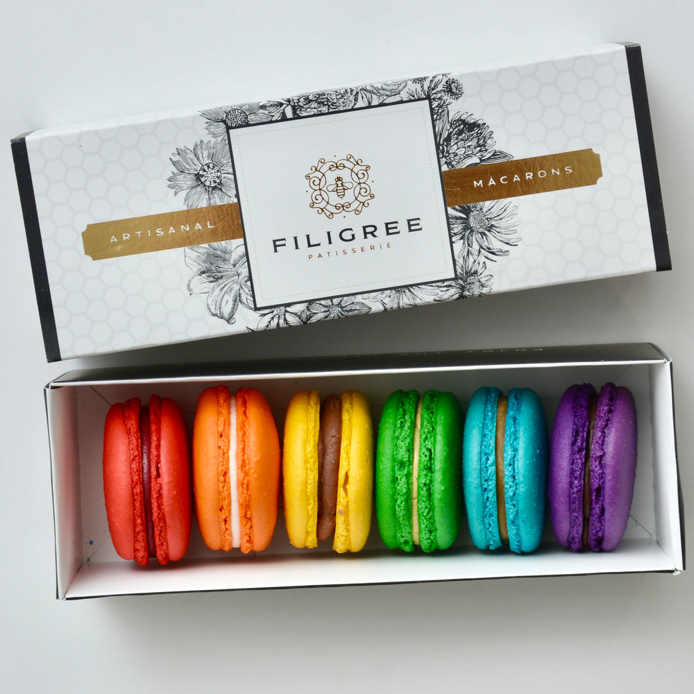 Rainbow Macaron Box