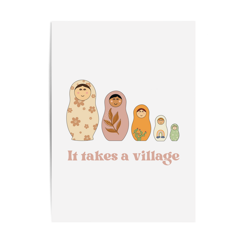 It Takes a Village Card