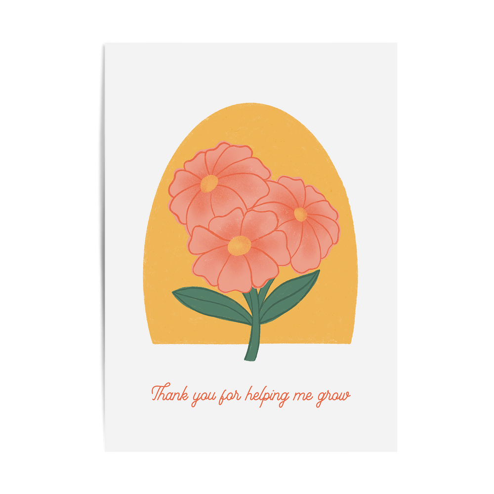 Helping Me Grow Card
