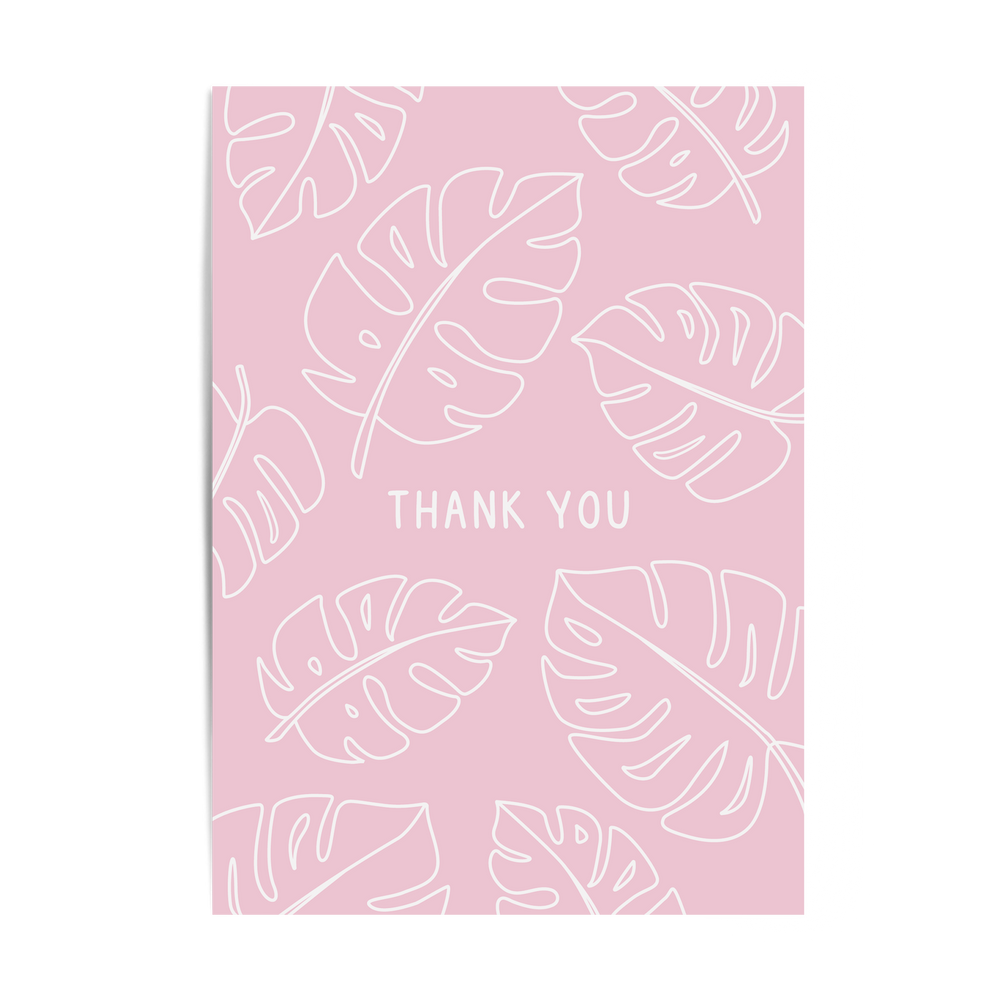 Thank You Monstera Card
